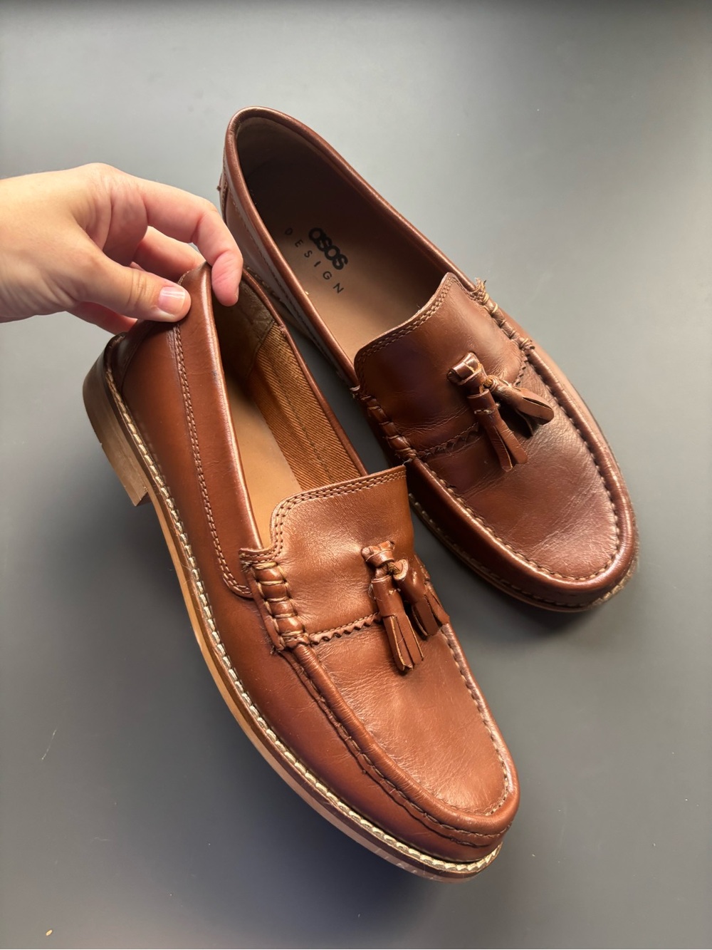 Like new ASOS Leather loafers- women’s US 7